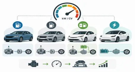 Imagen del blog Cómo se mide la potencia de un motor: coches de gasolina, diésel, híbridos y eléctricos