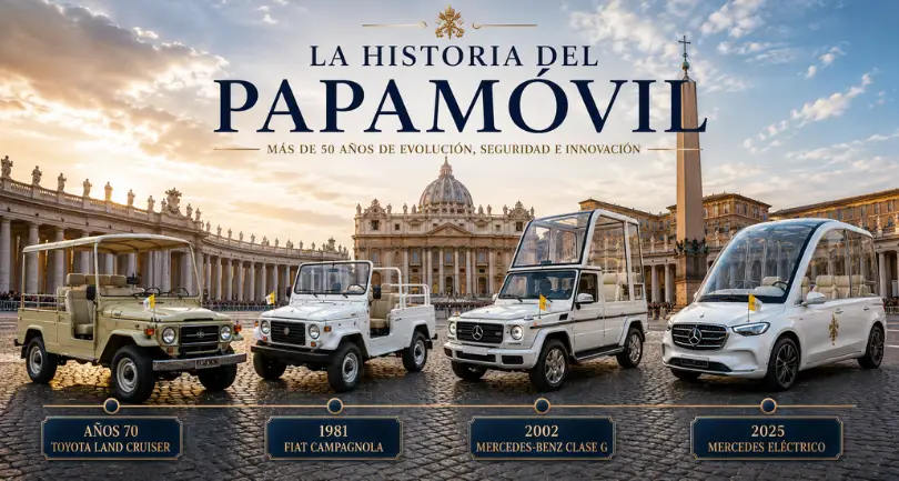 Imagen del blog Cómo surgió el papamóvil: historia, características, fabricante y curiosidades del vehículo más famoso del Vaticano